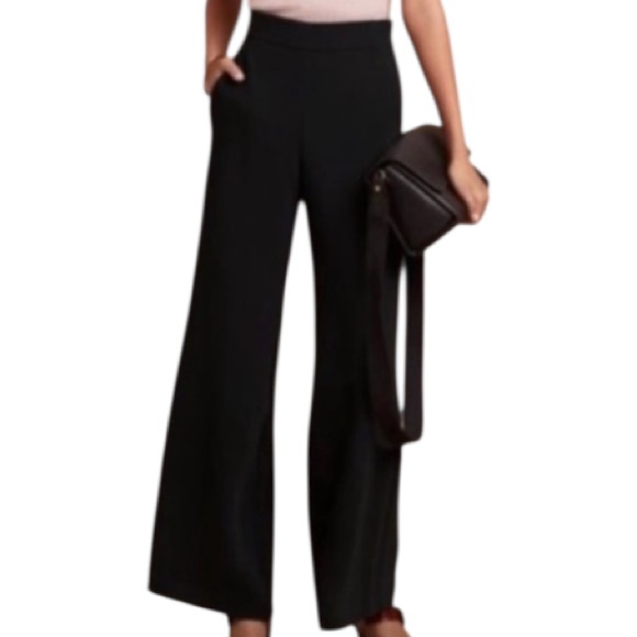 Aritzia Wilfred Wide Leg Trousers in Black Size 6 - Picture 1 of 7